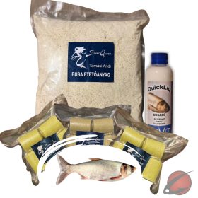 Busázó csomag busatablettákkal, felhősítő etetőanyaggal és locsolóval
