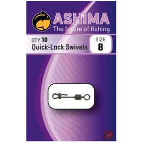 Ashima Quick-Lock Swivels Size 8 Gyorskapocs