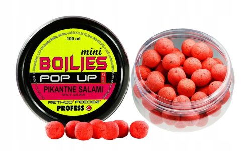Profess mini boilies Pop-up Fűszeres Szalámi 100 ml