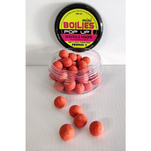Profess mini boilies Pop-up 12 mm Halibut-Fokhagyma 100ml